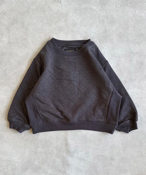 BIG FIELD（ビッグフィールド）の「キルトトレーナー（80～150cm）（スウェット・キッズ・ブラウン/パープル/チャコール/グリーン/杢グレー・120/80/150/140/130/90/110/100/95）」の13枚目の写真