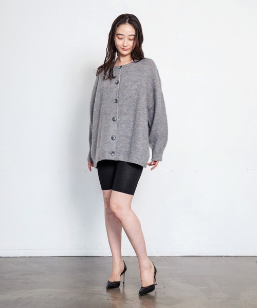 LIENCOEUR（リアンクール）の「ノーカラールーズカーディガン（カーディガン/ボレロ・レディース・ブラウン/グレー・FREE）」の10枚目の写真
