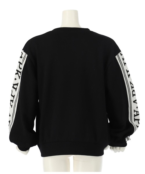 ANAP kids（アナップキッズ）の「袖ラインロゴ裏毛スウェットトレーナー（スウェット・キッズ・ブラック/ラベンダー・120cm/130cm/110cm）」の21枚目の写真