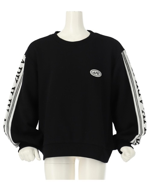 ANAP kids（アナップキッズ）の「袖ラインロゴ裏毛スウェットトレーナー（スウェット・キッズ・ブラック/ラベンダー・120cm/130cm/110cm）」の22枚目の写真