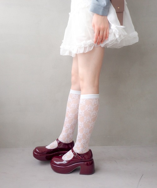 byあしながおじさん（バイアシナガオジサン）の「厚底おでこストラップパンプス　8740175（パンプス・レディース・ピンク/ブラック/アイボリー/クリアブラック/ブラック系その他/クリアレッド/ホワイト・S/M/L/LL）」の19枚目の写真