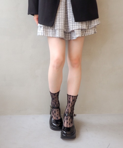 厚底おでこストラップパンプス 8740175（パンプス）｜by