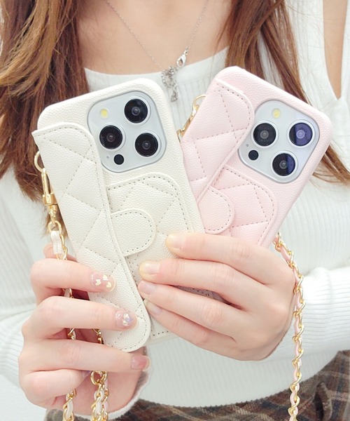 Sheep ゴールド ティンホイッスル　E♭ ケース付き セール】ゴールドチェーン付き2WAYキルティングiPhoneケース