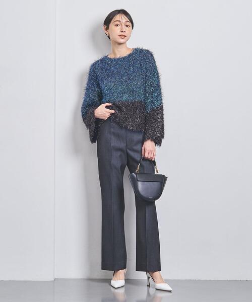 UNITED ARROWS(ユナイテッドアローズ)の「フレア パンツ(スラックス・レディース・ブラック/ネイビー・40/38/36/34)」の4枚目の写真