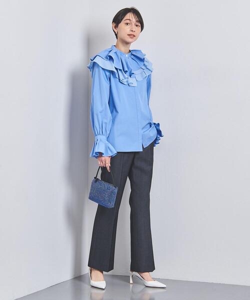 UNITED ARROWS(ユナイテッドアローズ)の「フレア パンツ(スラックス・レディース・ブラック/ネイビー・40/38/36/34)」の5枚目の写真