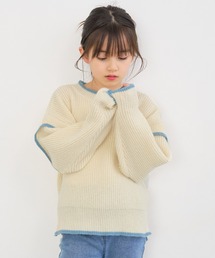coca(coca) | キッズ エンドバイカラーニットトップス(ニット/セーター)