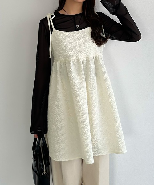 新品タグ付⭐️アメリ❣️MOHAIR LACY KNIT オフホワイト キャミ付 新品タグ付⭐️アメリ❣️MOHAIR LACY KNIT オフホワイト キャミ付