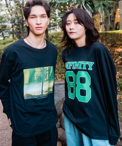 L.H.P（エルエイチピー）の「【ZOZOTOWN限定】LHP×彩雪 / PHOTO PRINT ORGANIC LONG SLEEVE TEE / フォトプリントオーガニックロンT / ays（Tシャツ/カットソー・レディース・ブラック/ホワイト・XL/XS/XXL/XXS/XXXL）」の4枚目の写真