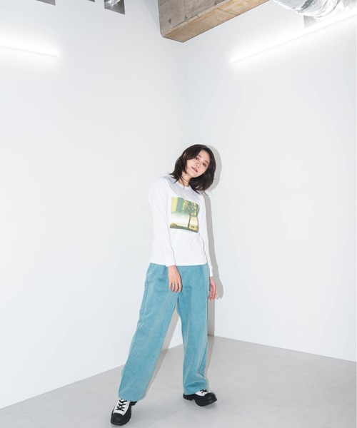 L.H.P（エルエイチピー）の「【ZOZOTOWN限定】LHP×彩雪 / PHOTO PRINT ORGANIC LONG SLEEVE TEE / フォトプリントオーガニックロンT / ays（Tシャツ/カットソー・レディース・ブラック/ホワイト・XL/XS/XXL/XXS/XXXL）」の10枚目の写真