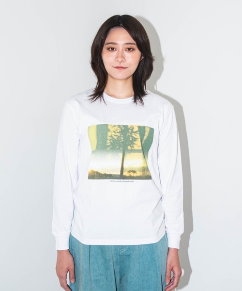 L.H.P（エルエイチピー）の「【ZOZOTOWN限定】LHP×彩雪 / PHOTO PRINT ORGANIC LONG SLEEVE TEE / フォトプリントオーガニックロンT / ays（Tシャツ/カットソー・レディース・ブラック/ホワイト・XL/XS/XXL/XXS/XXXL）」の14枚目の写真
