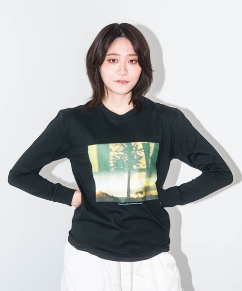 L.H.P（エルエイチピー）の「【ZOZOTOWN限定】LHP×彩雪 / PHOTO PRINT ORGANIC LONG SLEEVE TEE / フォトプリントオーガニックロンT / ays（Tシャツ/カットソー・レディース・ブラック/ホワイト・XL/XS/XXL/XXS/XXXL）」の21枚目の写真