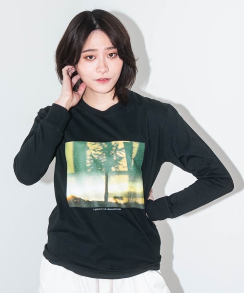 L.H.P（エルエイチピー）の「【ZOZOTOWN限定】LHP×彩雪 / PHOTO PRINT ORGANIC LONG SLEEVE TEE / フォトプリントオーガニックロンT / ays（Tシャツ/カットソー・レディース・ブラック/ホワイト・XL/XS/XXL/XXS/XXXL）」の22枚目の写真