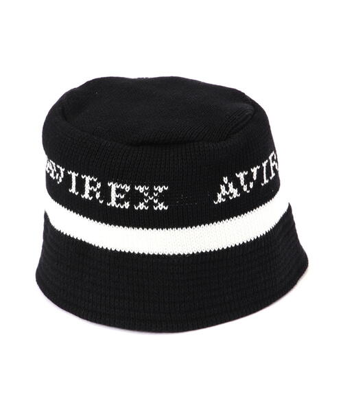 AVIREX(アヴィレックス)の「KNIT BUCKET HAT / ニット バケットハット / AVIREX / アヴィレックス(ハット・メンズ・ホワイト/ブラック・F)」の7枚目の写真