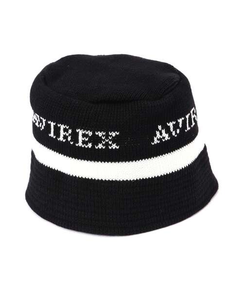 AVIREX(アヴィレックス)の「KNIT BUCKET HAT / ニット バケットハット / AVIREX / アヴィレックス(ハット・メンズ・ホワイト/ブラック・F)」の3枚目の写真