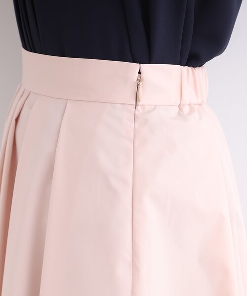 【セール】【セレモニー/タフタ素材/日本製】タックフレアスカート(スカート)|INDIVI(インディヴィ) 【セール】【セレモニー/タフタ素材/日本製】タックフレアスカート(スカート)|INDIVI(インディヴィ)