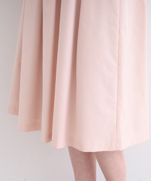 【セール】【セレモニー/タフタ素材/日本製】タックフレアスカート(スカート)|INDIVI(インディヴィ) 【セール】【セレモニー/タフタ素材/日本製】タックフレアスカート(スカート)|INDIVI(インディヴィ)