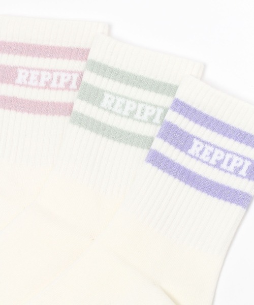 repipi armario（レピピ アルマリオ）の「カラーラメラインソックス（ソックス/靴下・キッズ・グリーン/ブラック×ホワイト/パープル/グレー/ホワイト×ブラック/ピンク・FREE）」の11枚目の写真