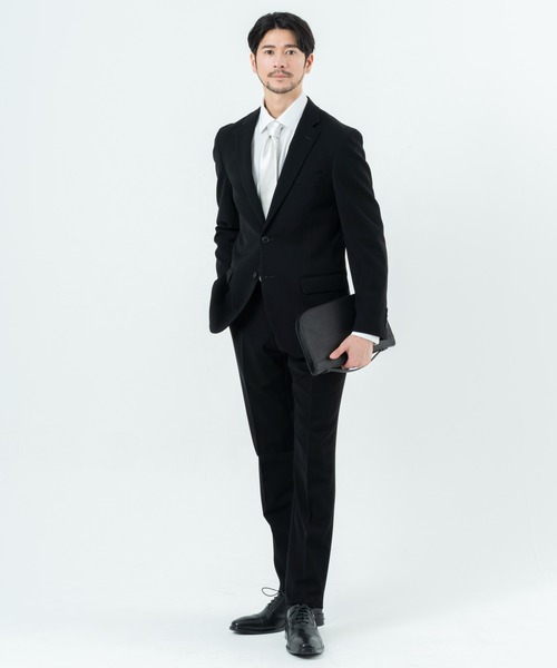 セール】洗える礼服 2つボタン 濃染加工 ベーシックフォーマル