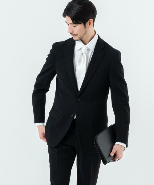 セール】洗える礼服 2つボタン 濃染加工 ベーシックフォーマル
