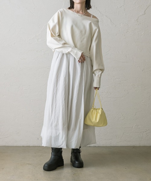 mystic（ミスティック）の「バルーンワンピースセット（ワンピース・レディース・アイボリー/ブラック/ベージュ・1/2）」の9枚目の写真