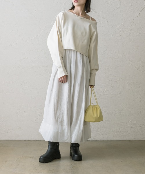 mystic（ミスティック）の「バルーンワンピースセット（ワンピース・レディース・アイボリー/ブラック/ベージュ・1/2）」の10枚目の写真