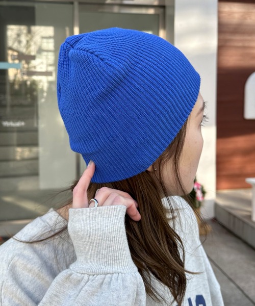 CIAOPANIC TYPY(チャオパニックティピー)の「プチプラリブビーニー(ニットキャップ/ビーニー・レディース・ライム/グレー/オフホワイト/ブラック/ブルー・ONE SIZE)」の5枚目の写真