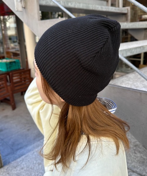 CIAOPANIC TYPY(チャオパニックティピー)の「プチプラリブビーニー(ニットキャップ/ビーニー・レディース・ライム/グレー/オフホワイト/ブラック/ブルー・ONE SIZE)」の7枚目の写真