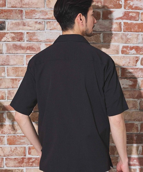 UNION STATION（ユニオンステーション）の「楊柳カチオン半袖開襟シャツ（シャツ/ブラウス・メンズ・ブラウン/グリーン/ベージュ/ブラック・M/L/LL）」の22枚目の写真