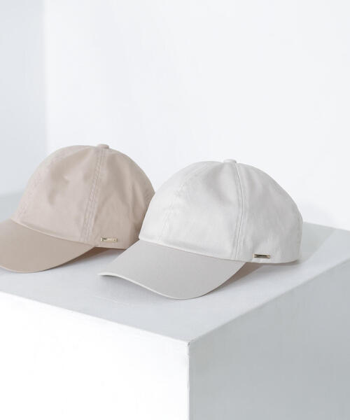 NATURAL BEAUTY BASIC(ナチュラルビューティーベーシック)の「◇ベーシックツイルキャップ(キャップ・レディース・オフホワイト/ベージュ・FREE)」の3枚目の写真