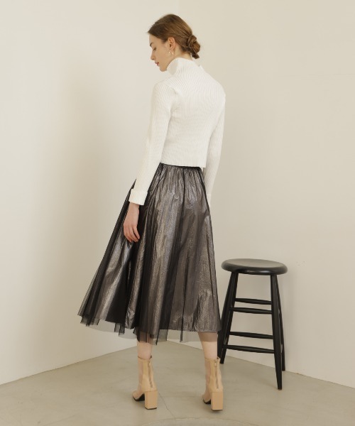 【セール】リブジッパーカーディガン（カーディガン/ボレロ）｜And Couture（アンドクチュール）