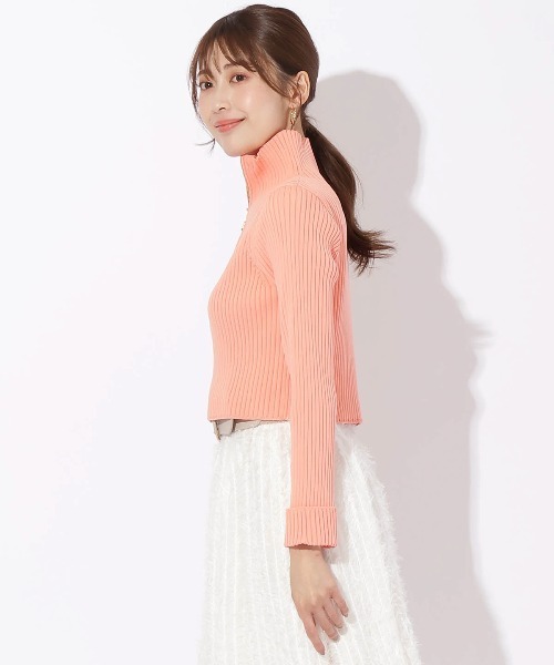 【セール】リブジッパーカーディガン（カーディガン/ボレロ）｜And Couture（アンドクチュール）