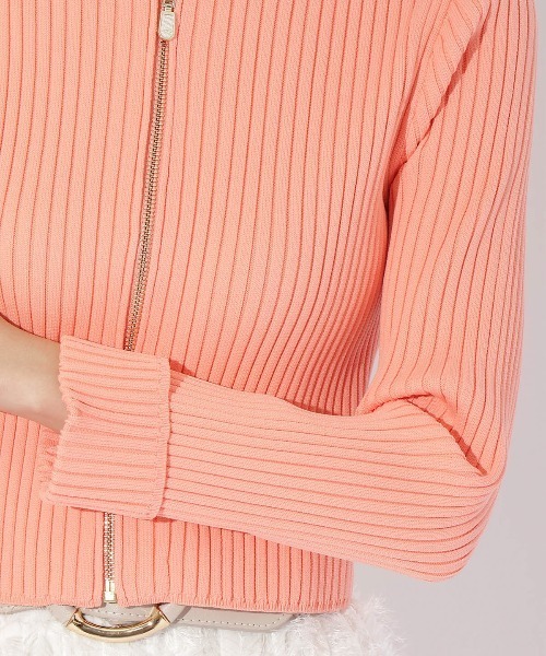 【セール】リブジッパーカーディガン（カーディガン/ボレロ）｜And Couture（アンドクチュール）