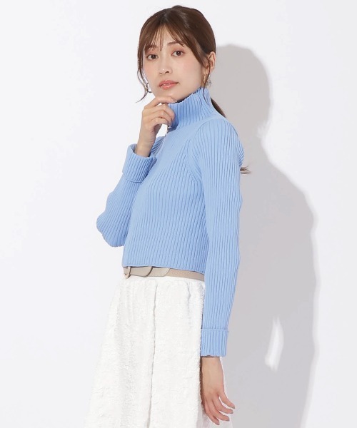 【セール】リブジッパーカーディガン（カーディガン/ボレロ）｜And Couture（アンドクチュール）