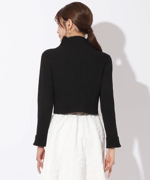 【セール】リブジッパーカーディガン（カーディガン/ボレロ）｜And Couture（アンドクチュール）