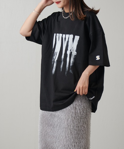 Lui'sブラック ロゴ入り 半袖Tシャツ Lui's tシャツ SHINE ビッグTシャツ メンズ : ZOZOTOWN Yahoo!店