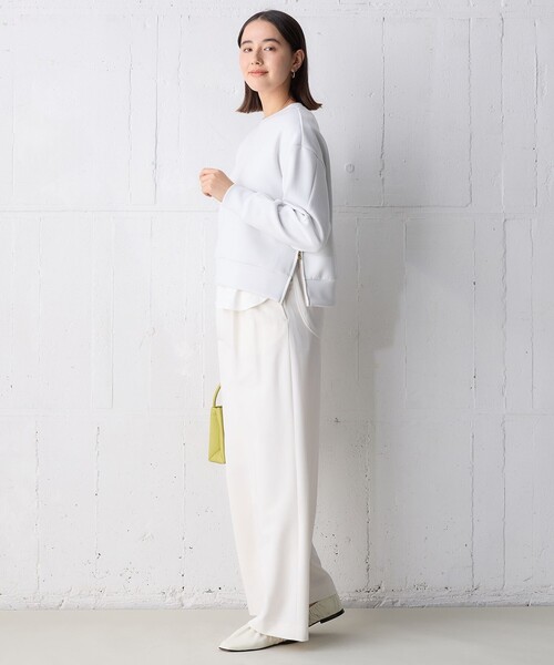 UNFILO(アンフィーロ)の「イージーチノ ワイドパンツ(その他パンツ・レディース・ネイビー系/ホワイト系/ベージュ系・X-SMALL/SMALL/MEDIUM/LARGE)」の7枚目の写真