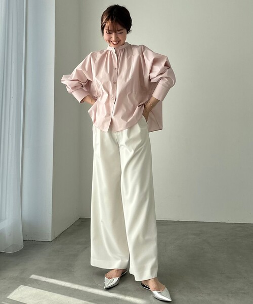 UNFILO(アンフィーロ)の「イージーチノ ワイドパンツ(その他パンツ・レディース・ネイビー系/ホワイト系/ベージュ系・X-SMALL/SMALL/MEDIUM/LARGE)」の9枚目の写真