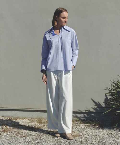 UNFILO(アンフィーロ)の「イージーチノ ワイドパンツ(その他パンツ・レディース・ネイビー系/ホワイト系/ベージュ系・X-SMALL/SMALL/MEDIUM/LARGE)」の11枚目の写真