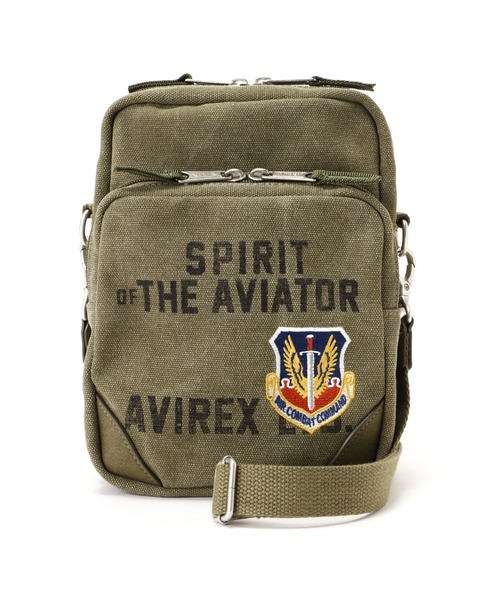 AVIREX(アヴィレックス)の「STENCIL SOULDER BAG/ステンシルショルダーバッグ(ショルダーバッグ・レディース・オリーブ・FREE)」の4枚目の写真
