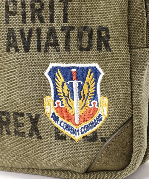 AVIREX(アヴィレックス)の「STENCIL SOULDER BAG/ステンシルショルダーバッグ(ショルダーバッグ・レディース・オリーブ・FREE)」の10枚目の写真