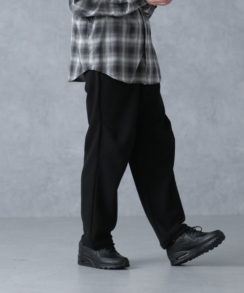 NANO universe（ナノユニバース）の「サマーワッフルイージーパンツ（その他パンツ・メンズ・グレー/ブラック・S/M/L）」の4枚目の写真