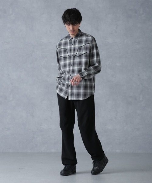 NANO universe（ナノユニバース）の「サマーワッフルイージーパンツ（その他パンツ・メンズ・グレー/ブラック・S/M/L）」の6枚目の写真