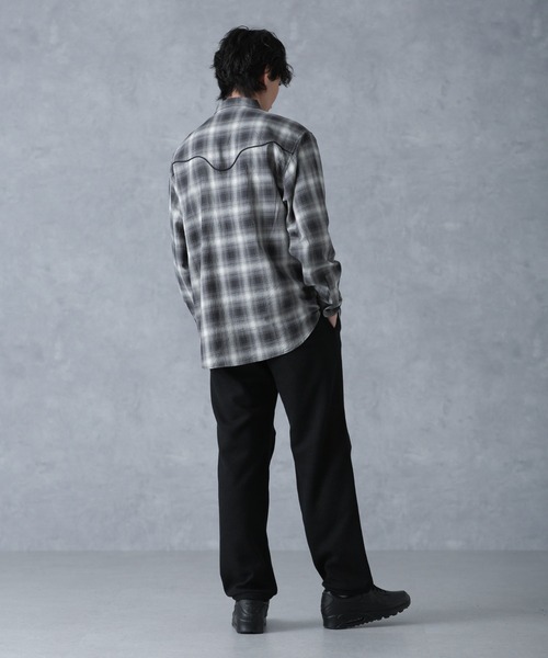 NANO universe（ナノユニバース）の「サマーワッフルイージーパンツ（その他パンツ・メンズ・グレー/ブラック・S/M/L）」の10枚目の写真