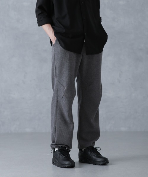 NANO universe（ナノユニバース）の「サマーワッフルイージーパンツ（その他パンツ・メンズ・グレー/ブラック・S/M/L）」の13枚目の写真