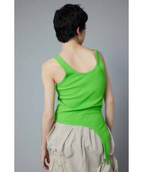 セール】Sheer asymmetry tank シアーアシンメトリータンク