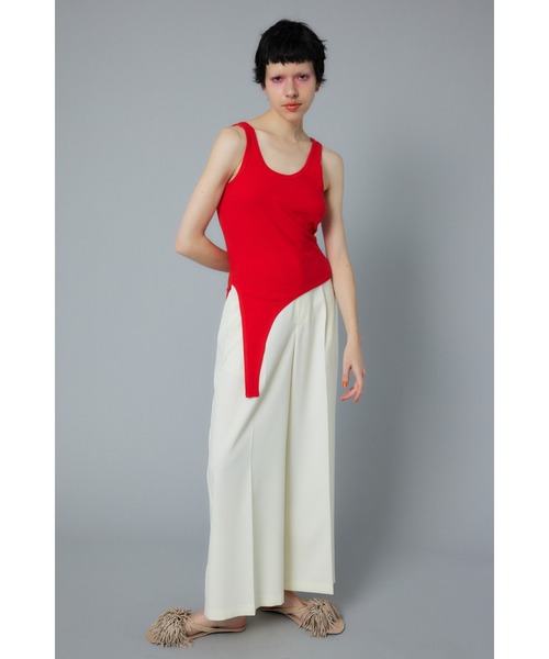セール】Sheer asymmetry tank シアーアシンメトリータンク
