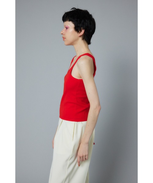 セール】Sheer asymmetry tank シアーアシンメトリータンク