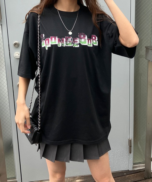 GLAMOROUS JANE(グラマラスジェーン)の「スポンジボブプリントオーバーサイズTシャツ(Tシャツ/カットソー・レディース・オフホワイト/チャコールグレー/ブラック・FREE)」の17枚目の写真
