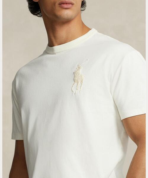 POLO RALPH LAUREN(ポロ ラルフ ローレン)の「クラシック フィット Big Pony ジャージー Tシャツ(Tシャツ/カットソー・メンズ・ナチュラル・XXL/XS/XL/L/M/S)」の5枚目の写真
