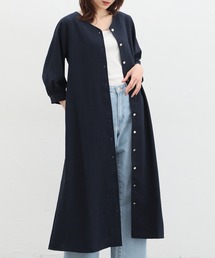 6分袖Vネックワンピース